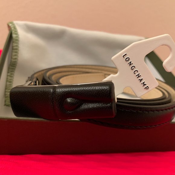 NWT Womens Longchamp Roseau Leather Belt Size: 40 (large) main image 9
